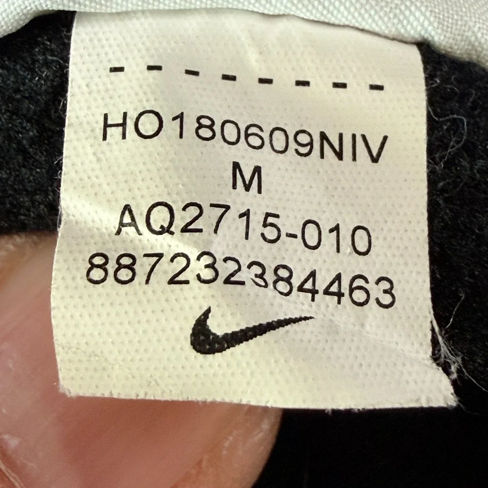 Nike Dri Fit Sweatpants Boys Medium‎ Black Swoosh Gym Basketball Tapered Leg